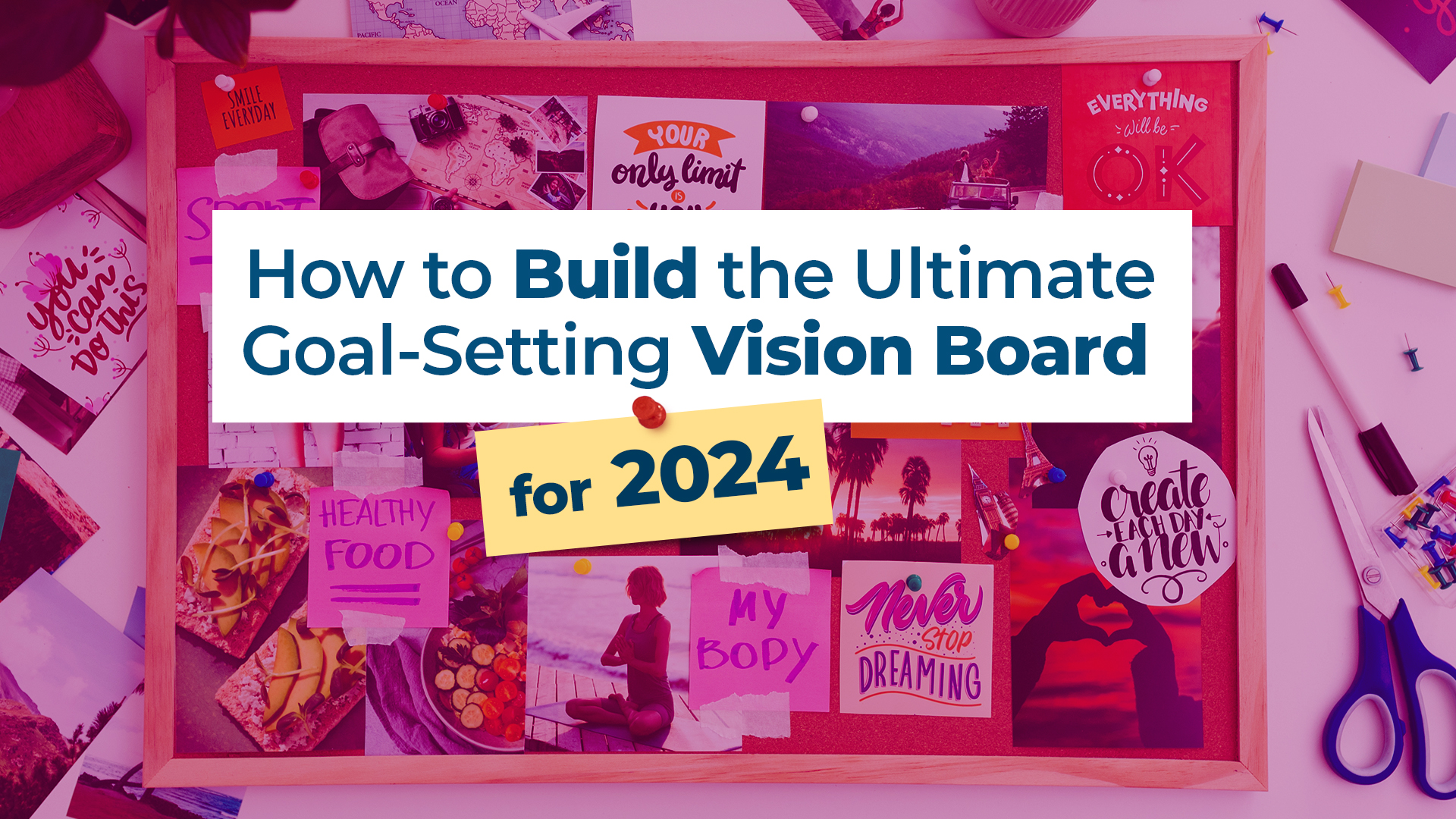 Career Finance Vision Board Printable Kit 2024, Manifesting